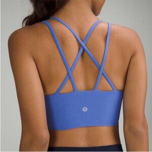 Lululemon NWT Like a Cloud Ribbed Longline Bra B/C Cup Wild Indigo